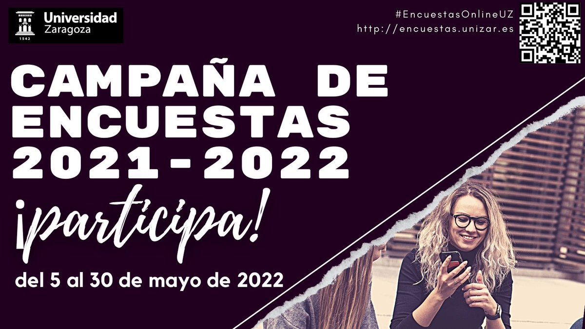 #SinTiNoSomosNada. Si aún no lo has hecho, danos tu opinión sobre tu #Grado o #Máster para que <a href="/uzcalidad/">Área de Calidad y Mejora Unizar</a> haga de <a href="/unizar/">Universidad Zaragoza</a> un lugar mejor cada día.
Sólo tú puedes hacerlo. 
Entra en nuestra encuesta encuestas.unizar.es y contesta. Hasta el 30 de mayo.