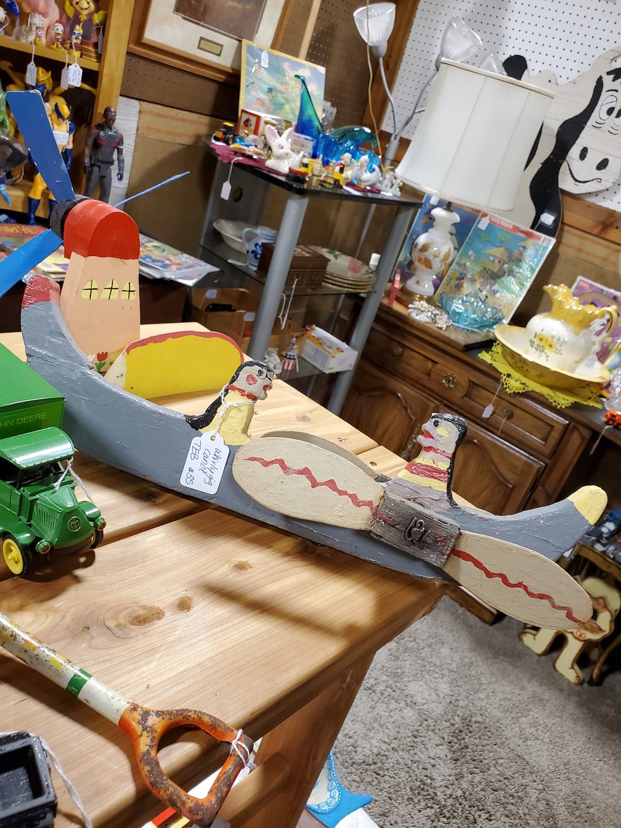 FarmAntiques's tweet photo. Before you head to the lakes or make your holiday weekend plans, we wanted to let you know that we will be open regular hours all weekend long - &amp; we have more items for fishing, gardening, and that lake life than us shown in our a-luring entry 😉😎 https://t.co/JUyHi1f7jC