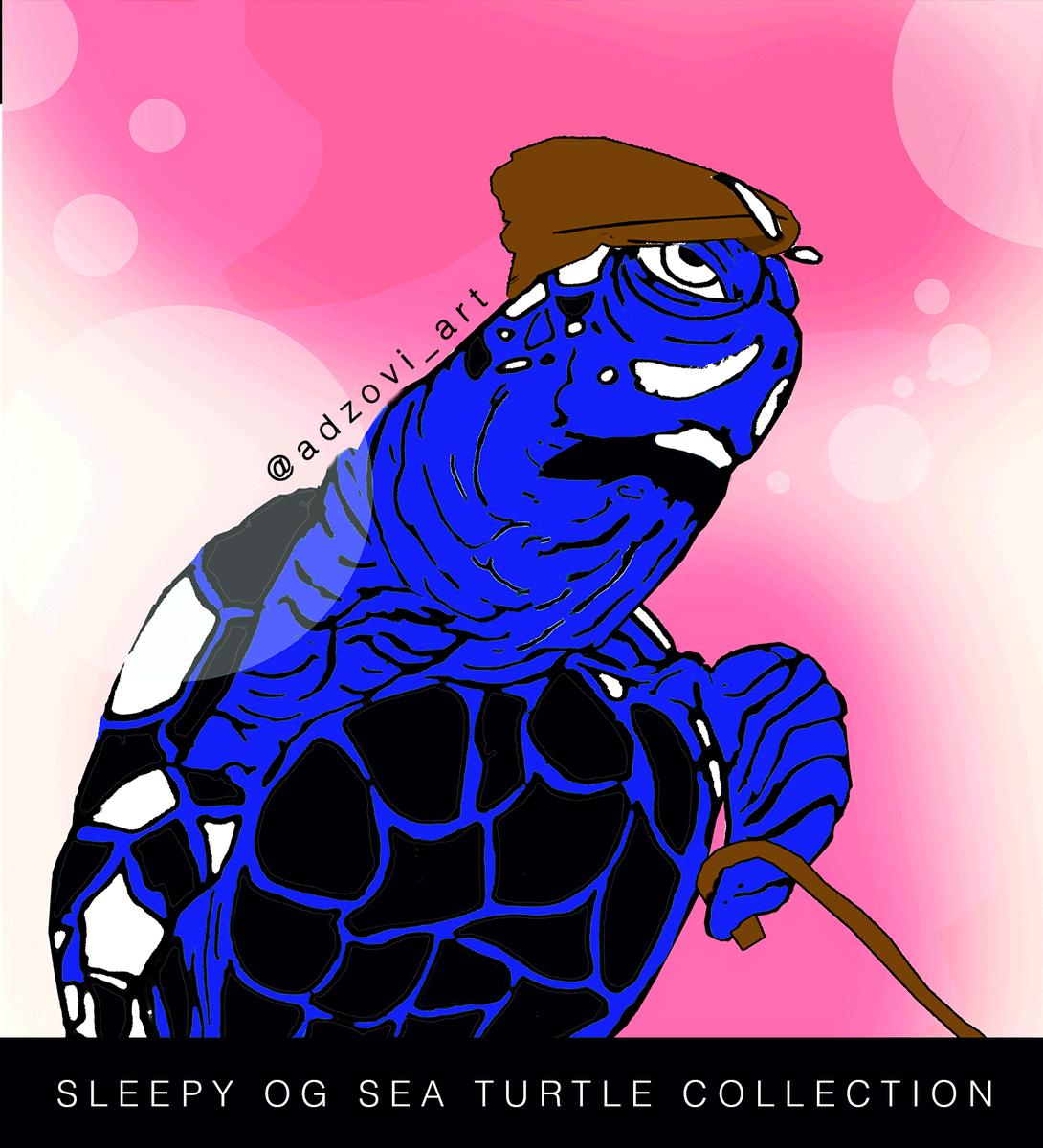 Adzovi_Art's tweet photo. He had a wild night..now he's paying the price. Zzz..Our guy #OGSeaTurtle is back again brand new #NFTCollection #SleepyOGSeaTurtle #NFTDrop on @opensea #OpenSeaNFT #NFTMarketplace #NFTs #ShillinLikeAVillian #Art #ComedicArt #HesAHandful #SleepyTurtle https://t.co/jgFeTN1u0p https://t.co/KFeSf8xB9t