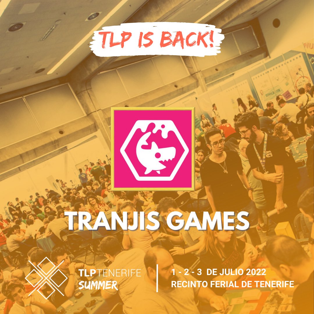 ¡La editorial <a href="/Tranjisgames/">Tranjis Games</a> estará en #TLP2022 con un stand propio!

¿Qué traerán? Torneos de 'Pakal' y el famoso 'Virus', sus últimos lanzamientos y además: ¡juegos gigantes para disfrutar en familia!

Y alguna sorpresa que revelaremos más tarde 🤭

👉 tlp-tenerife.com