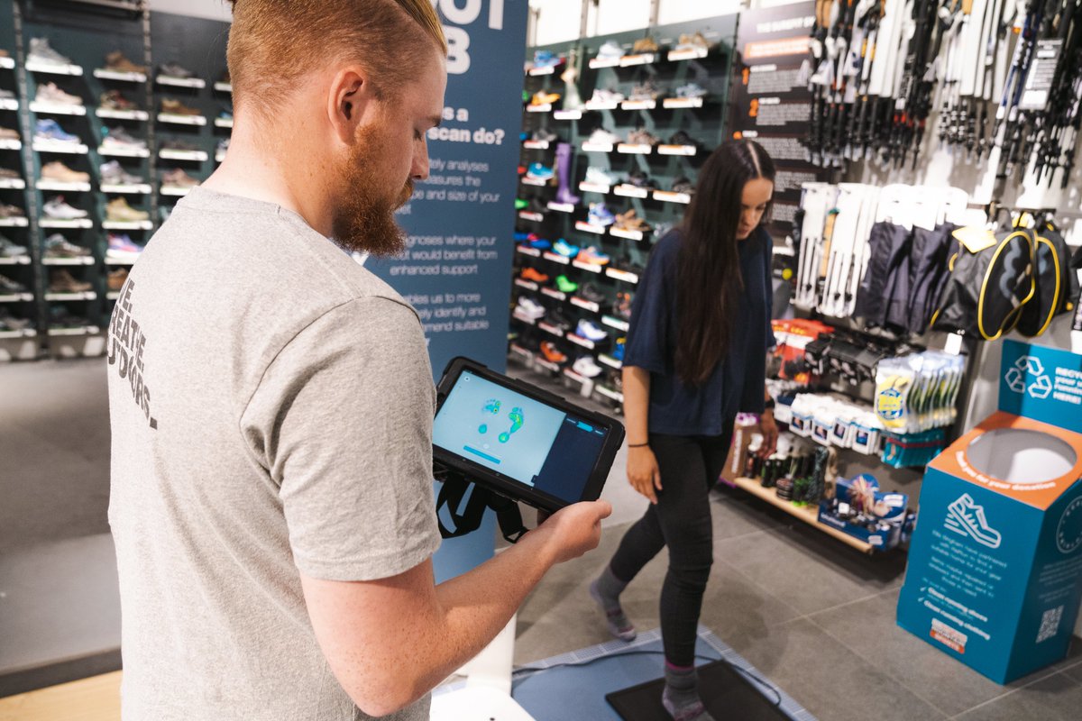 ellis_brigham's tweet photo. We are pleased to partner with Swedish tech company
@Volumental to trial a 3D foot scanner that accurately measures the shape and size of feet while diagnosing where a foot would benefit from enhanced support. π₯Ύ
Pop into our Covent Garden store to find out more. https://t.co/QYdIlS1j4c