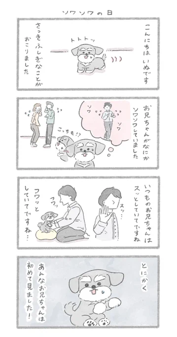 ソワソワの日
#こんにちはいぬです 