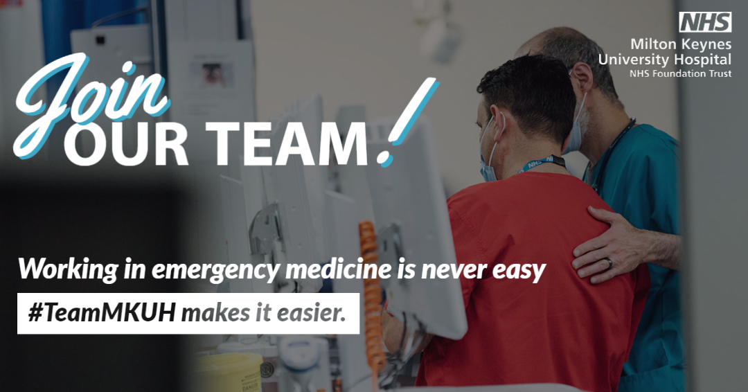 Specialty Doctor in Emergency Medicine wanted! #TeamMKUH make working in emergency medicine easier, with: - Latest technology - An amazing benefits package (free parking, tea & coffee) - Friendly teams who work well together Join us! jobs.mkhospital.nhs.uk/job/v4239274