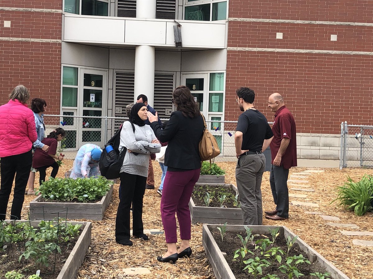 JillChochol's tweet photo. Green Schoolyards in Dearborn at Salina: the Coalition meets in the garden. https://t.co/lSC4Pto1YJ