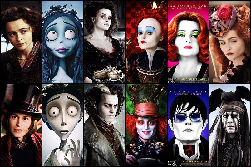 Johnny Depp and Helena Bonham Carter together is cinema. happy birthday, queen 