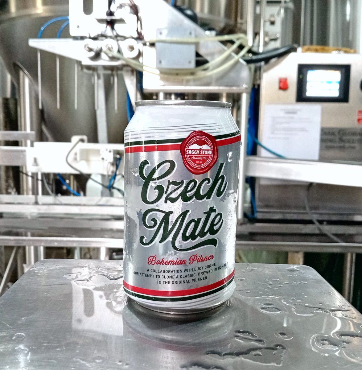 LucyCorne's tweet photo. Remember that time when I went to @saggystone to brew with them? Well it's finally ready. Czech Mate is our attempt to clone my all time favourite beer. Come and taste it alongside the original on Saturday and you could win a case to take home!
https://t.co/fvgP3vsJo8 https://t.co/fGB30sF5fn