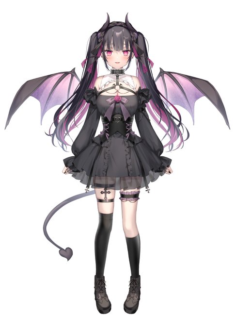 宵ノ夢魔ちゃん立ち絵描かせていただきました!
よろしくお願いいたします😈#プレミアム個人V 