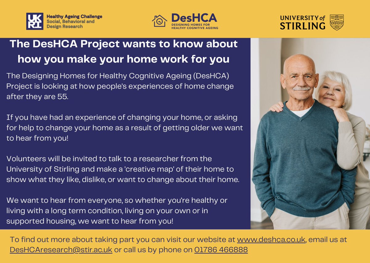 DesHCA_Project's tweet photo. The DesHCA project is searching for volunteers! If you're a person aged 55 or older living in Scotland, we'd love to hear from you!
Our Creative Mapping activity helps us learn about the homes people are living in now, and how well they work for them https://t.co/SkpQFRWnWs https://t.co/bY9eZYumYR