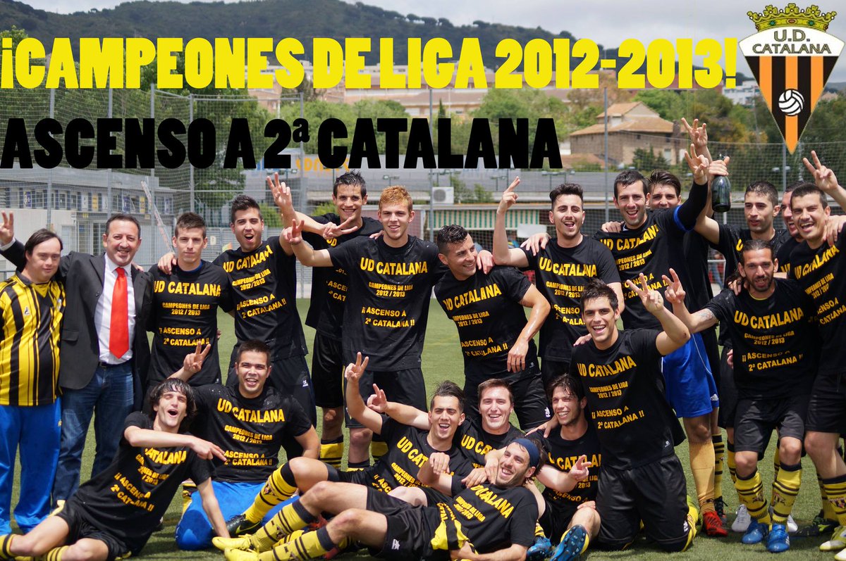 Gol_Cat's tweet photo. 26 de maig. Avui fa 9 anys del primer ascens de la UD Catalana de Sant Adrià de Besòs a Segona Catalana #2cat2. 

Alguns jugadors d'aquell equip encara juguen: @danielaznar9 a @CFMolletUE, Daniel Romero al @SANTADRIACF i Matías Brindisi a Huracán. 

#futbolcat https://t.co/nAAlFCfho6