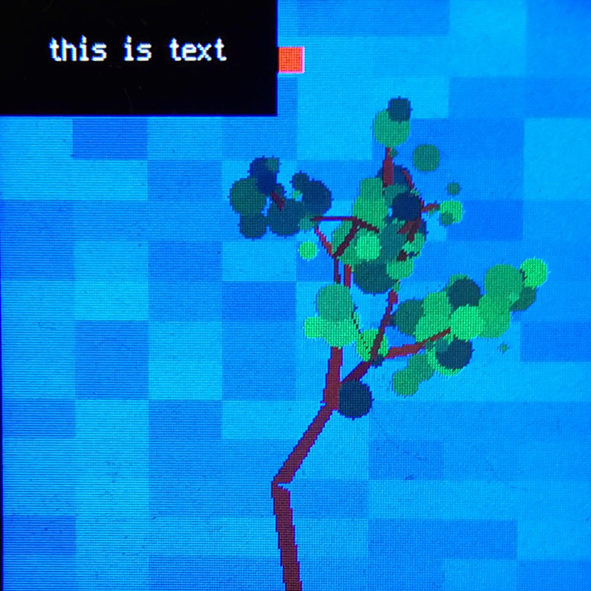 digitalMakerCIC's tweet photo. Phil's still bashing away at the #circuitPython #digitalTree on the @Raspberry_Pi #pico - looking to add interaction to water / feed the tree &amp; save it to the pico for future recall... using #vectorIO for shapes #programming #python #microcontrollers https://t.co/BfI4fTEnzn