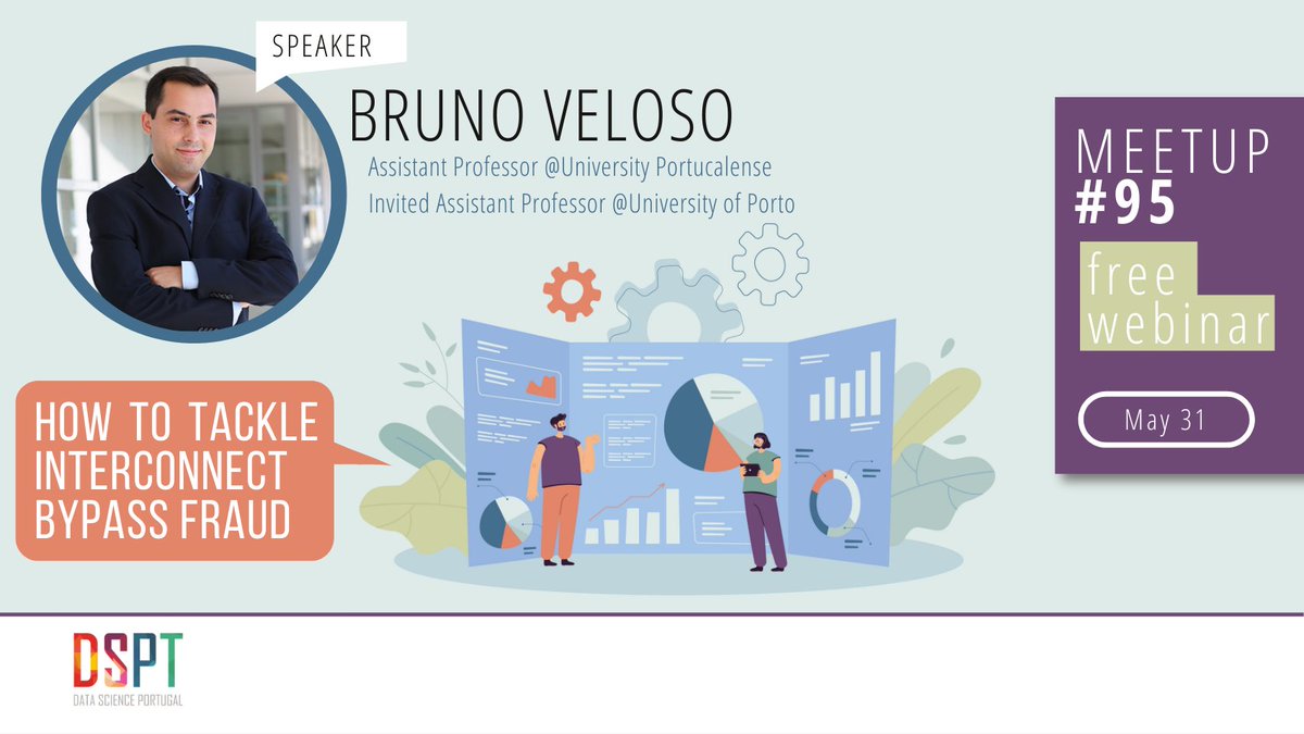 datascience_pt's tweet photo. Meetup time anyone? 🙋‍♀️
Join us on our upcoming #95 Webinar we will address How to tackle Interconnect Bypass Fraud🤓

Learn more:⤵️
https://t.co/MO7uh7KY3P

#DSPTMeetups #datascienceportugal #datascience
#webinar https://t.co/BWYI3P0o4y