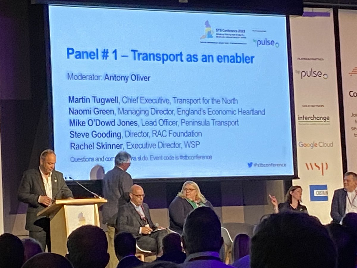 Our MD <a href="/GreenNaomiK/">Naomi Green</a> on the first panel of the day.
Outlines how we need to truly capture all the benefits of transport investment. Schemes such as East West Rail will have a transformative impact on our region.
