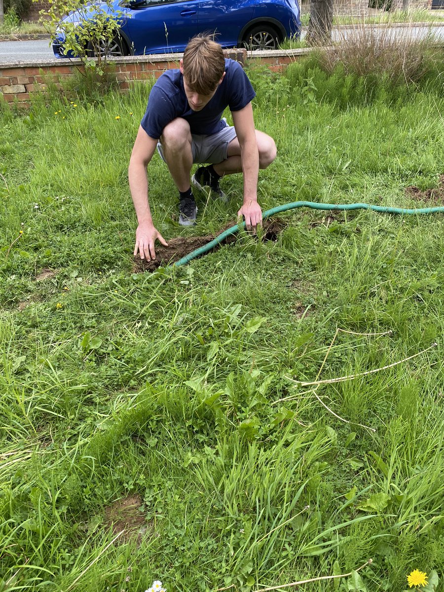 harriettbloom's tweet photo. @virginmedia Good Morning. I have returned to holiday to find your workmen have ripped my front garden up without permission and not carried out full repairs to my garden https://t.co/Y2JluAmxVu