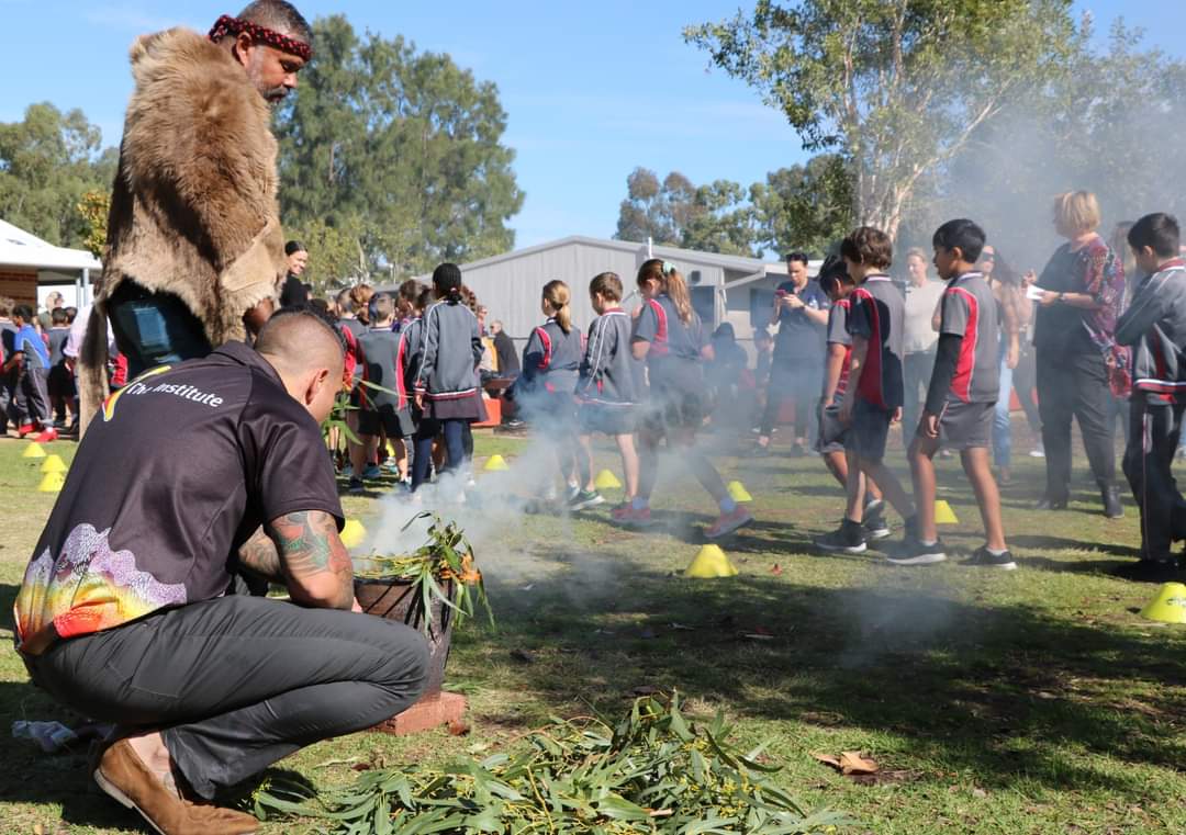 educationjennaw's tweet photo. National Sorry Day is a day to acknowledge the strength of Stolen Generations Survivors and other Aboriginal and Torres Strait Islander people. Rivergums Primary School welcomed Whadjuk Noongar Elder Barry Winmar who conducted a Smoking Ceremony. @WA_Edu_News  #NationalSorryDay https://t.co/TJsJ0ZG8rs