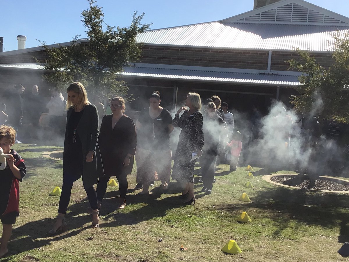 educationjennaw's tweet photo. National Sorry Day is a day to acknowledge the strength of Stolen Generations Survivors and other Aboriginal and Torres Strait Islander people. Rivergums Primary School welcomed Whadjuk Noongar Elder Barry Winmar who conducted a Smoking Ceremony. @WA_Edu_News  #NationalSorryDay https://t.co/TJsJ0ZG8rs