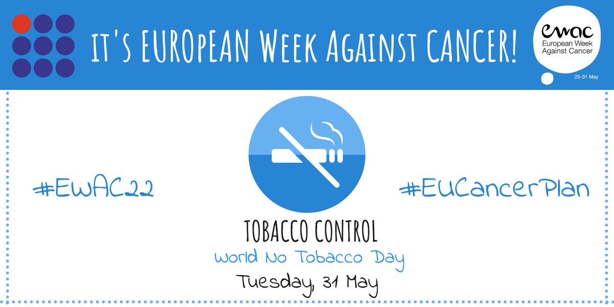 netcancerday's tweet photo. #EWAC22 wraps up today with #WorldNoTobaccoDay. We do not know exactly what causes NETs but it is important to lead a healthy lifestyle: eat healthily, exercise and avoid smoking. Rarely diagnosed cancers should be included in #EUCancerPlan implementation! #LetsTalkAboutNETs https://t.co/ygS9oAjPMZ
