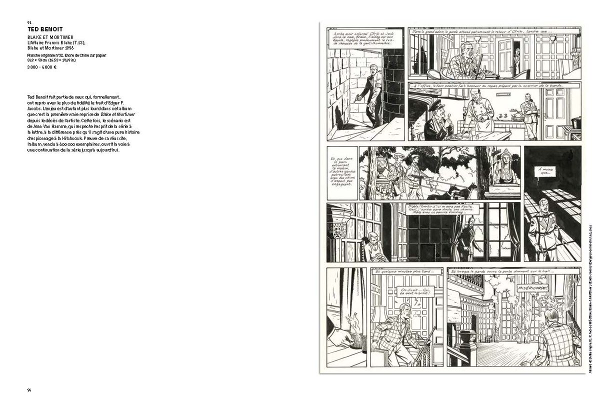 centaurclub's tweet photo. Voici les pages du catalogue de la vente @galeriemaghen du 20/06/2022 présentant les planches #blakeetmortimer par #tedbenoit & #andrejuillard https://t.co/2OTm1WO19Z