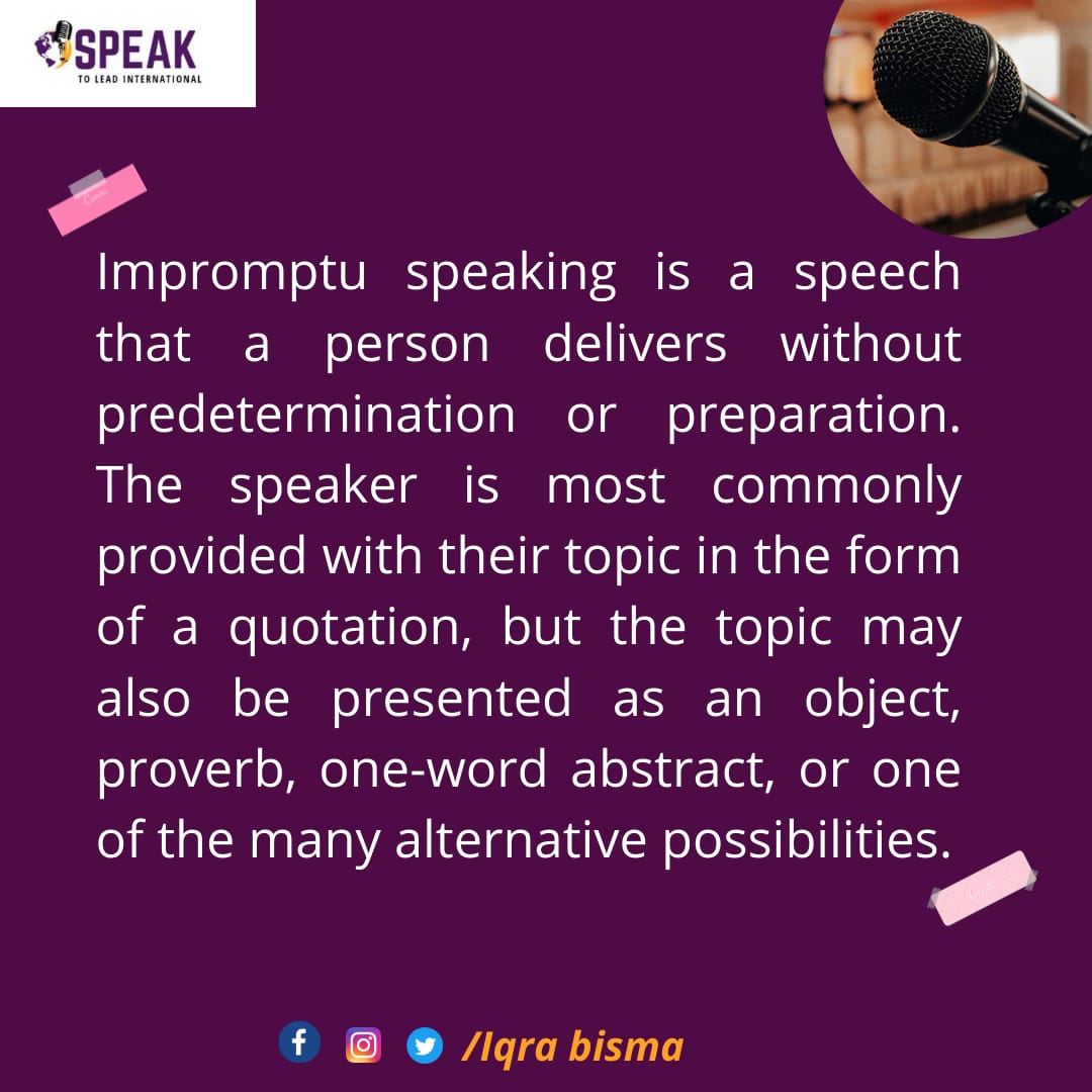 speak2Lead1's tweet photo. Terrified, that is a response that most people will show.

In order to prevent getting terrified when you're put in the spotlight start practicing impromptu speech from now on.

#speaktoleadinternational #publicspeaking #publicspeaker #leadership #publicspeaking https://t.co/M1BVVPBOiV