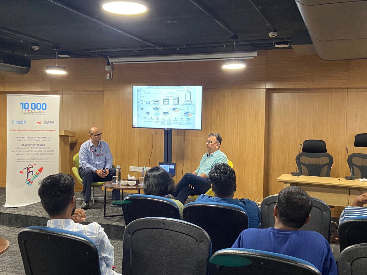 Ktech_Hub's tweet photo. Our esteemed speaker @YagneshS2707, @100X_VC, shared his funding experiences and encouraged the participants to inculcate the mentality of a unicorn, citing examples that are bound to inspire. 

@rajkoyaltweet | @ermayank27

#10000Startups #Startups #Funding #Entrepreneurs https://t.co/Yx7wuiZL9f