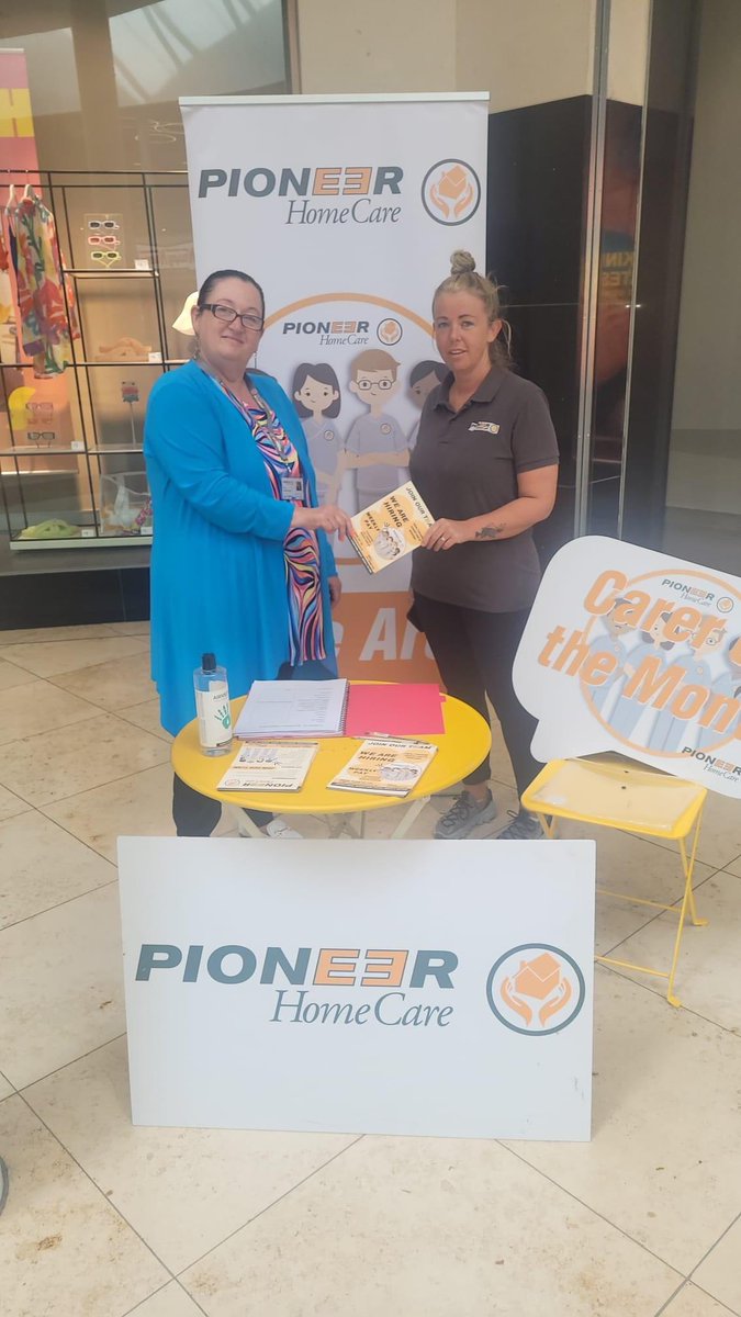 Calling all Carers! Our HR Manager Mandy will be in Swords Central SC  today and would be delighted to speak to you about a career as a healthcare assistant. Pioneer HomeCare can provide full flexible rosters to fit around your life and would love you to join our team🧡 <a href="/HCC_Irl/">Home & Community Care Irl</a>