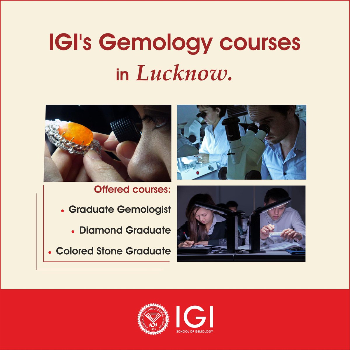 igiworldwide's tweet photo. We are coming to Lucknow next month & we can't wait to have our Gemology courses started there.
To know more about the courses in Lucknow, contact +91 9336372055
#gemology #diamondgraduate #coloredstone #graduategemologist #lucknowcity #education #igischoolofgemology #gemologist https://t.co/RlussJB012