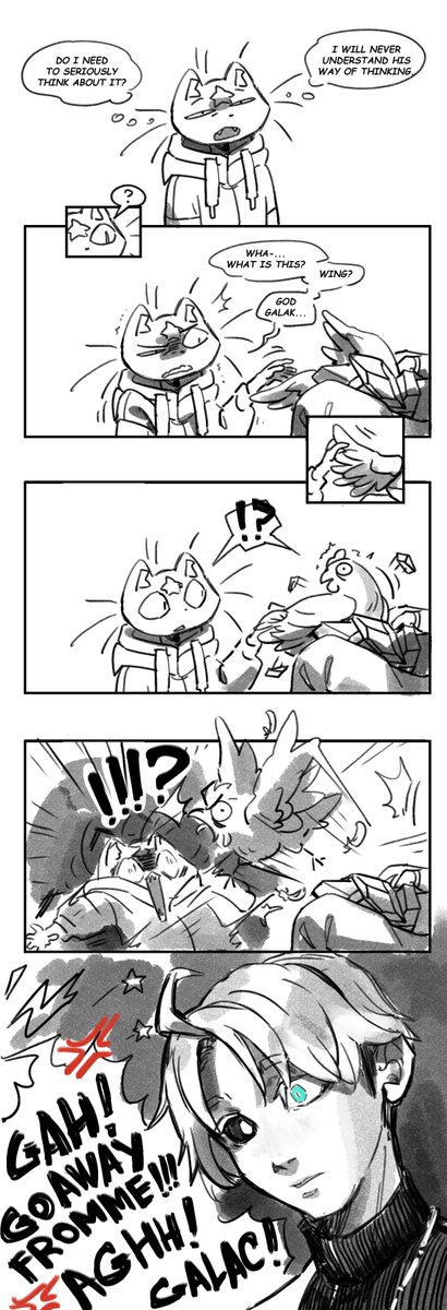 @_yoha_11 @AlcheTale Looks like Star has run into Galak's quirks again. One of his "quirks" attacked Star. Is that an evil chicken?😳⁉️😅🤣🤣🤣🤣🤣🐱💦