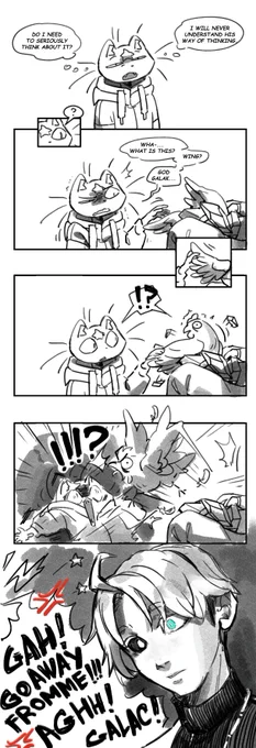 @_yoha_11 @AlcheTale Looks like Star has run into Galak's quirks again. One of his "quirks" attacked Star. Is that an evil chicken?😳⁉️😅🤣🤣🤣🤣🤣🐱💦 