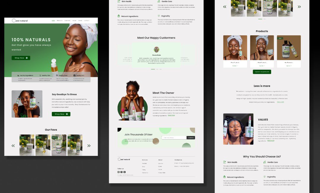 iamemola's tweet photo. Landing page for a skincare brand #ECX30daysofdesign day 04 constructive feedback back is appreciated @stephanieorkuma @TheObiLeonard @raheemat_atata @ingenious_02 @Nabhel_ https://t.co/9cB8n7U986