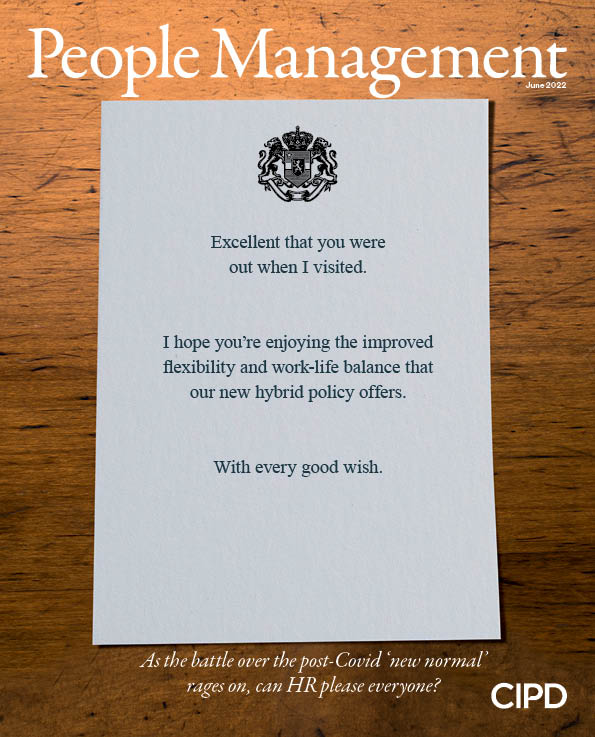 PeopleMgt's tweet photo. The issue of 'back to the office or not?' is still very much on the table post-Covid, even at the very top. The new June edition of @PeopleMgt explores how hybrid works in practice, and whether it's a solution that could keep everyone happy.

Landing soon on a doormat near you 📮 https://t.co/pjRDnCLIE8