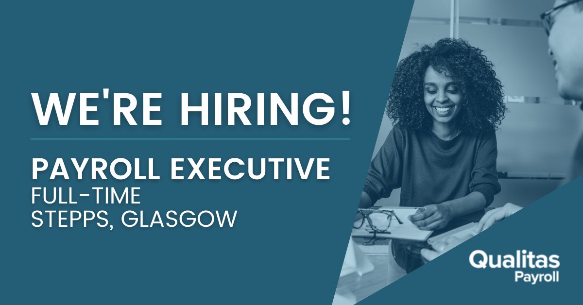 QualitasPayroll's tweet photo. Job Opening: Payroll Executive

Due to continued expansion, we’re now on the lookout for an experienced Payroll Executive to join our specialist client services delivery team.

For more information, see the full job description below ⬇️

https://t.co/kh9UAuE7i2 https://t.co/y8RIrT8FYu