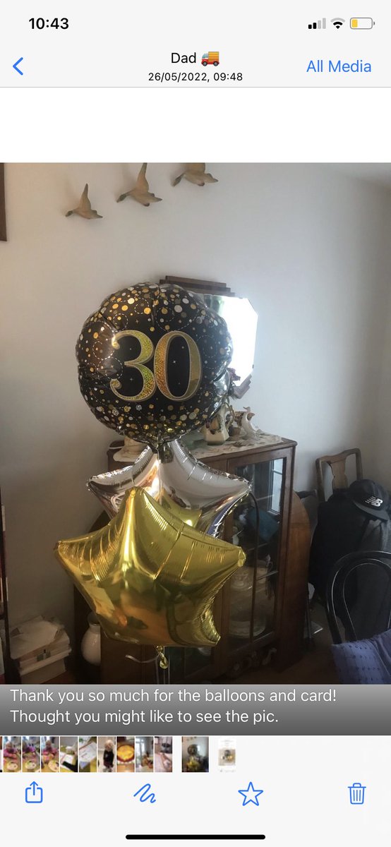 WoodmanGrace's tweet photo. Way to go @MoonpigUK a simple 70th birthday surprise for my Dad and a trio of 30 (!) balloons get delivered…beyond upset about this😡 https://t.co/JmRJK5DPdI