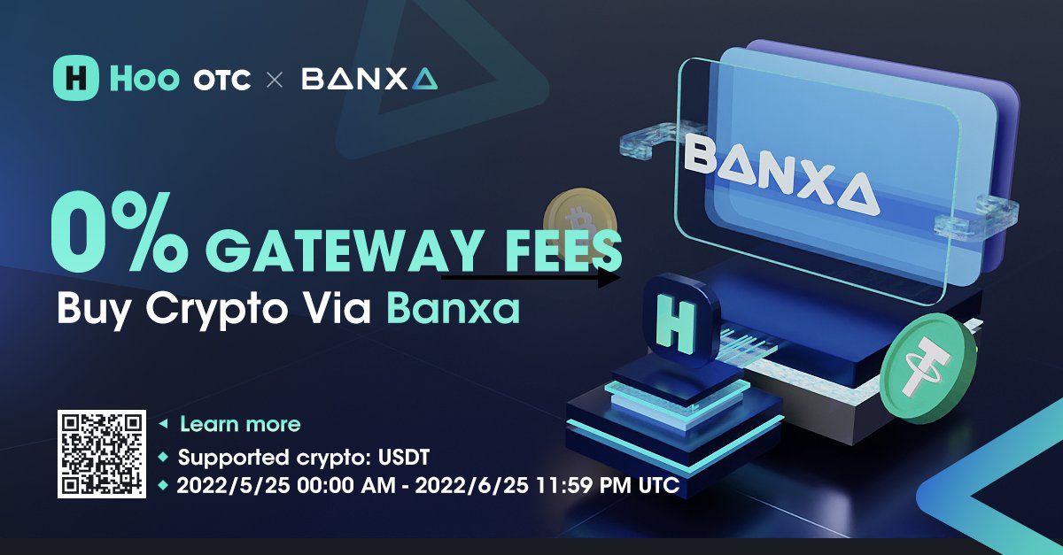 Hoo_OTC's tweet image. 📢Hoo OTC new event with our partner @BanxaOfficial 

👏Enjoy 0% Visa/Mastercard Gateway Fee to buy #USDT on #Hoo quick trade via Banxa

⏰Time：2022.5.25 – 2022.6.25 UTC

Come and trade here:👇
hoo.com/quick-trade/in…

More info: 
help.hoorhi.shop/hc/en-us/artic…