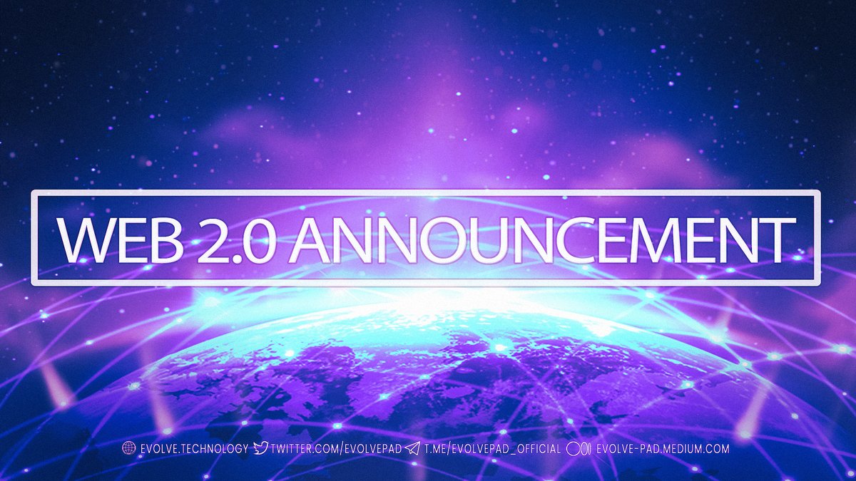 evolvepad's tweet photo. 🎉🥳We are extremely happy to announce Web 2.0 of our website!🎉🥳
New design, new functionality, and even more!
We continue to Evolve, so stay and Evolve with us
🦠➡️🐟➡️🦎➡️🐒➡️🚶

#Evolve #Solana #DeFi #Web1 #Web2 #cryptocurrencies #Launchpad #NFTCommunity #Crypto #Giveaway https://t.co/AC9wAUIblI