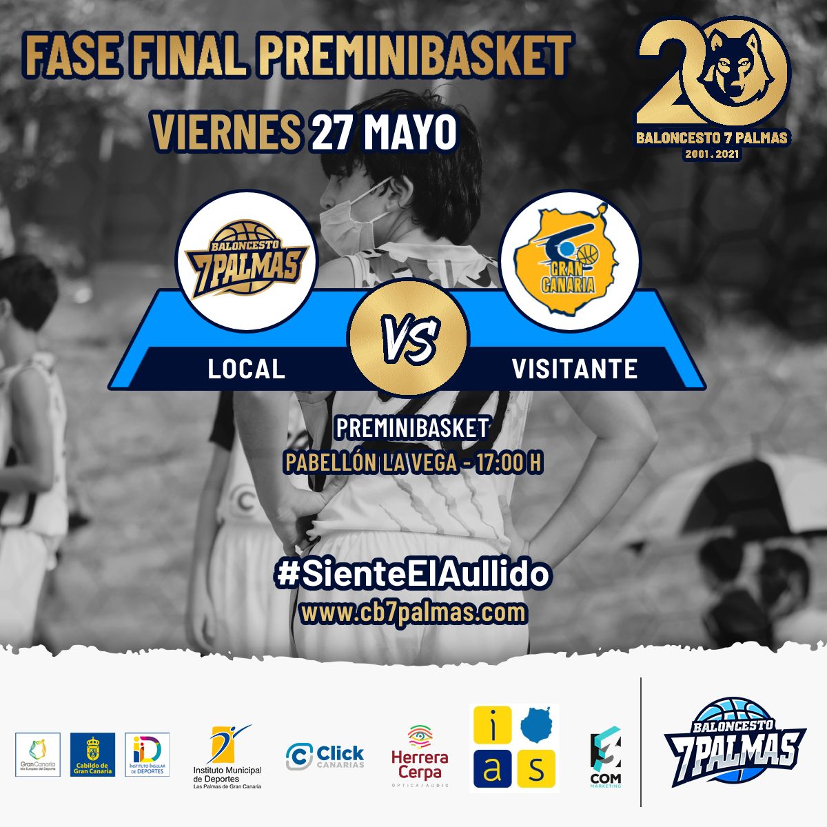 cb7palmas's tweet photo. ☝️ Comenzamos un fin de semana muy emocionante con la Fase Final de Gran Canaria Premini

💪 Nuestros Lobeznos arrancan esta aventura midiéndose al Granca con muchas ganas

👏 ¡A POR TODAS, LOBOS!

#SienteElAullido https://t.co/4mHt3srKkz