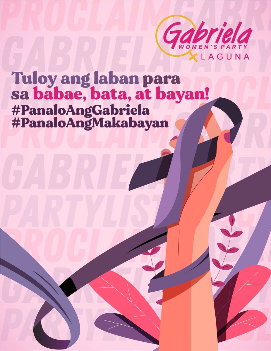WAGI ANG KABABAIHAN! PARA SA BABAE, BATA AT BAYAN!

Ipinapaabot ng Gabriela Women's Party Laguna ang mainit na pagbati at suporta sa <a href="/GabrielaWomenPL/">GABRIELA PARTYLIST</a> para sa matagumpay na laban sa nagdaang halalan at ang opisyal na proklamasyon nito ngayong araw.

#LabanKababaihan