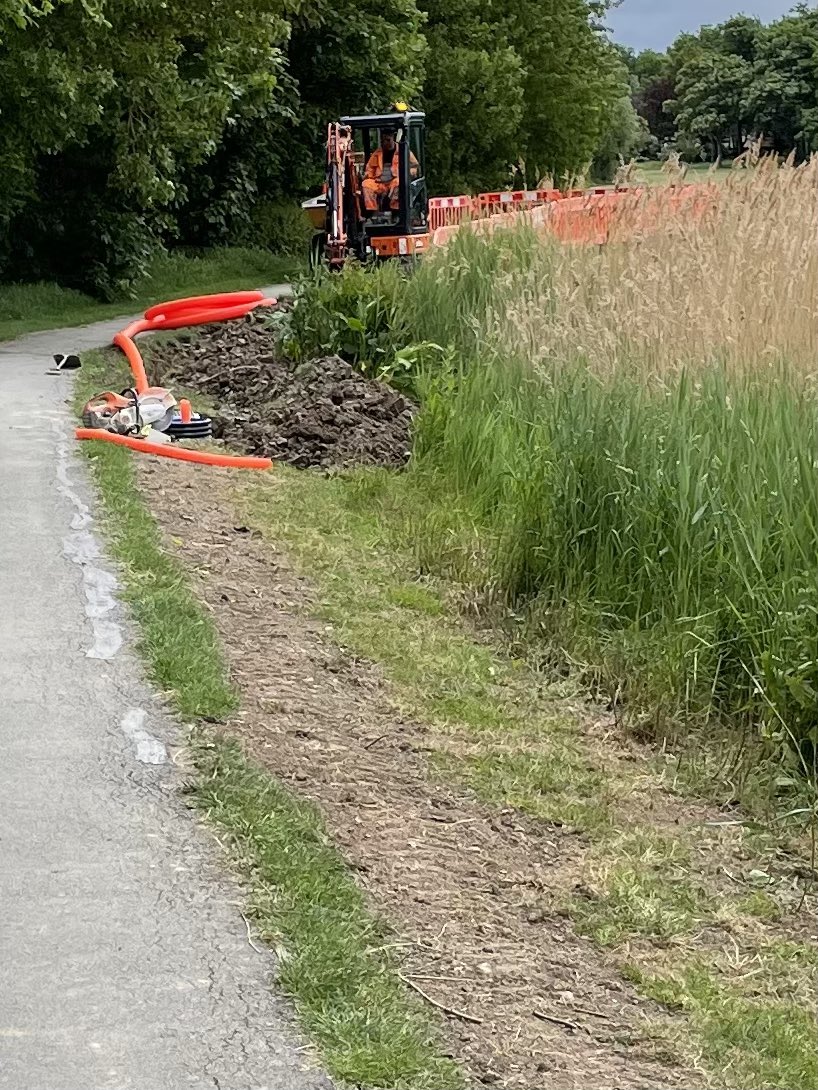ParryLtd's tweet photo. We're busy on site in Abergele working with our sister company @MegaElectrics installing a new footpath lighting scheme for Conwy County Borough Council. https://t.co/FjR23IaGPF