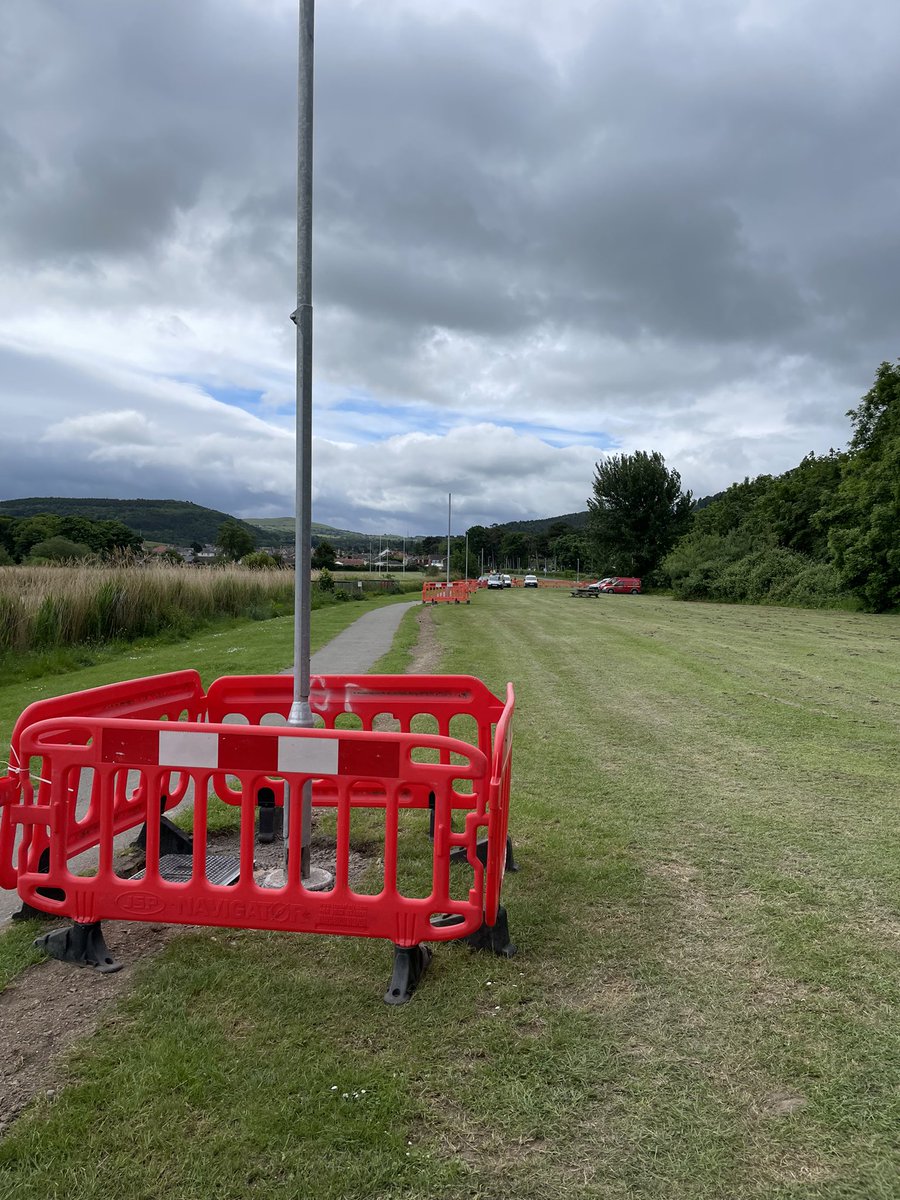 ParryLtd's tweet photo. We're busy on site in Abergele working with our sister company @MegaElectrics installing a new footpath lighting scheme for Conwy County Borough Council. https://t.co/FjR23IaGPF