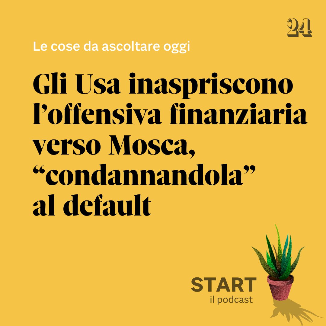 sole24ore's tweet photo. Gli #Usa e l’offensiva finanziaria verso #Mosca. #Bonusauto, ecco come si accede agli #incentivi. #Calcio e #finanza: il rilancio del #Milan con la vittoria dello #Scudetto. Se ne parla oggi con @AlbMagna17 a #Start, il podcast del #Sole24Ore: https://t.co/IPIyfDQh6e https://t.co/Xg1C1QUWYe