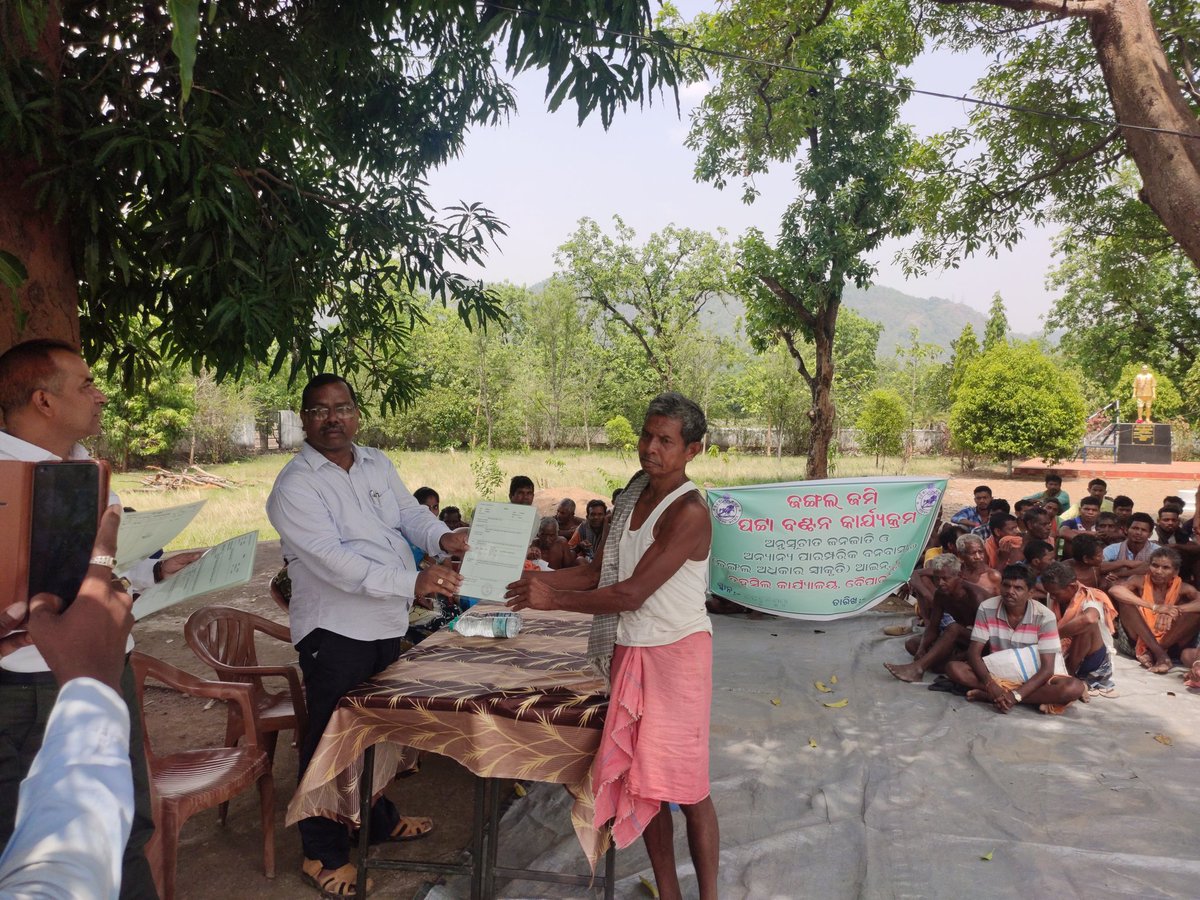 baipariguda's tweet photo. FRA Patta Distribution by Sub -Collector, Jeypore #TENTULIGUMMA https://t.co/5WMPag1kX4