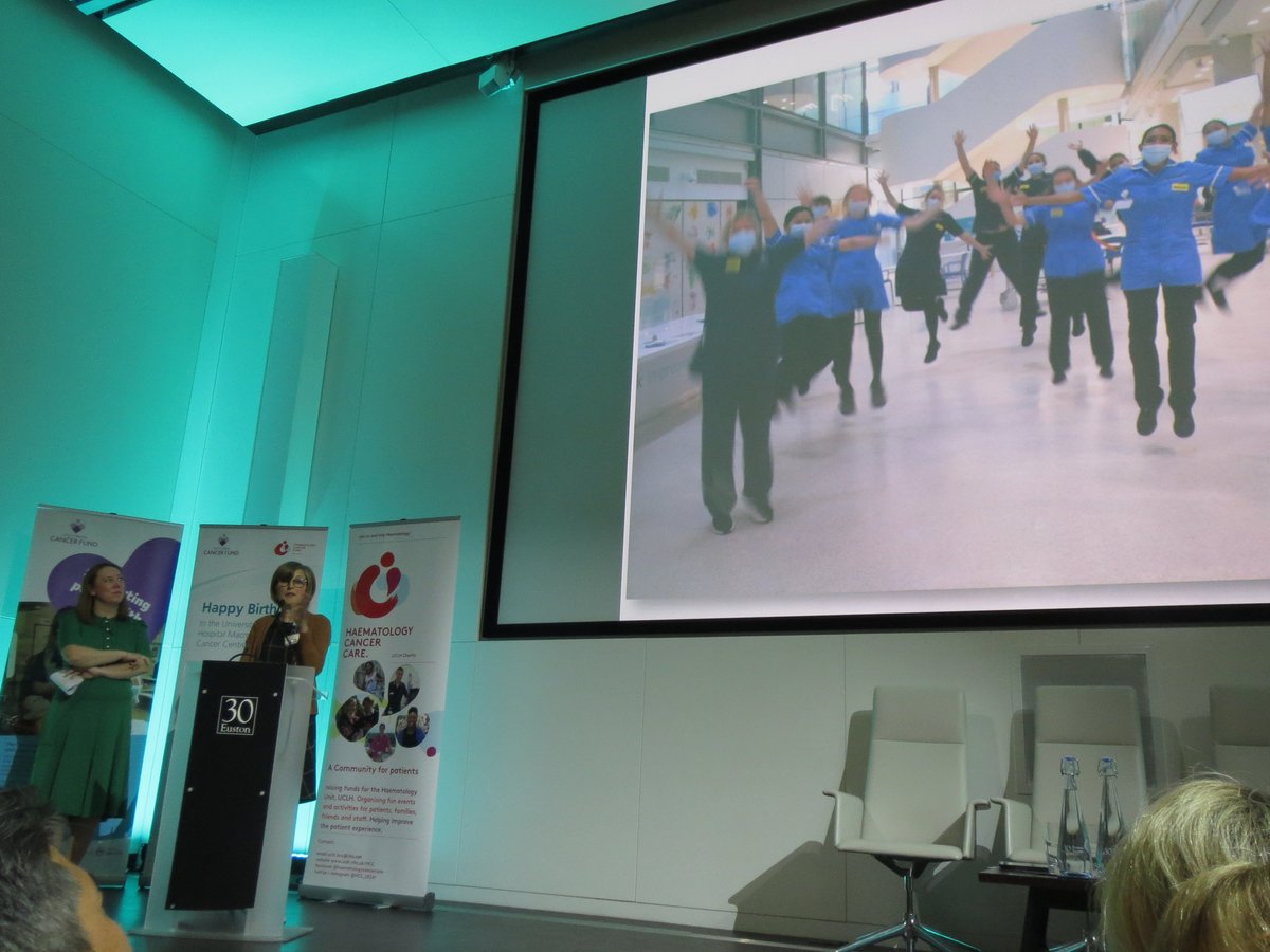 HCC_UCLH's tweet photo. And an opportunity to thank patients, families, supporters and staff who make what we do possible! #uclhcancerconference22 #Cosponsoring #loveHCC @uclh #haematology https://t.co/OEG25Am2xW