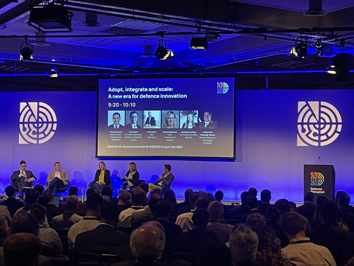 womenindefence's tweet photo. Today the Women in Defence Team are at @disrupt_defence and have already heard from some incredible speakers already - including @shashj @tomcopsymes @CarolineBellamy Nick Elliott, @AmandineLePape and Kusti Salm
Stay tuned for updates🙌
#wearewomenindefence
#defencedisrupted https://t.co/BalmSKAmHW