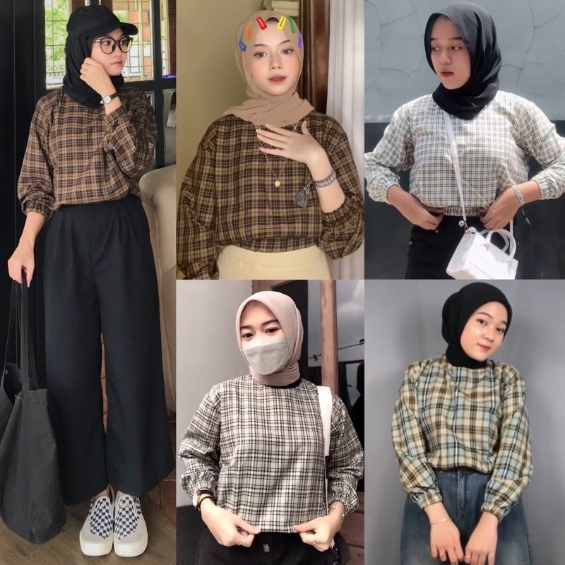 Inspirasi tartan outfit 