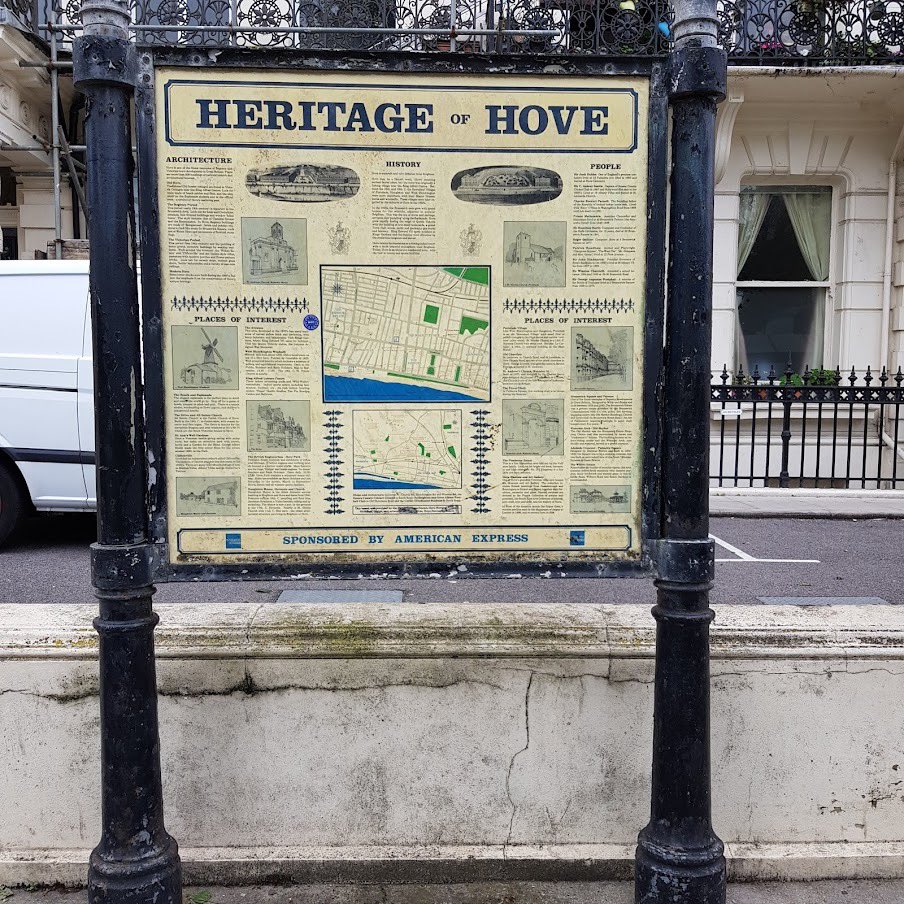 The ten or so Hove Heritage Boards dotted around Hove desperately need a makeover. Hove Civic Society, in collaboration with the council, is now on the case. We hope to make the boards more accessible and attractive so ultimately a better advertisement for Hove. #hove #brighton