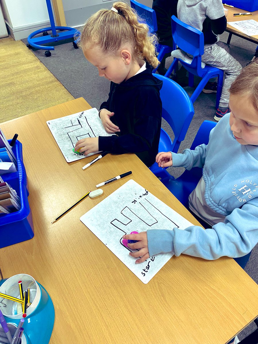 EPA_Y1_Y2's tweet photo. #EpaOctopus class have been looking at movement and direction in #EPAMaths today, creating mazes to guide our critters through using the correct vocabulary! @DeltaEstcourt https://t.co/BRwReNn4em