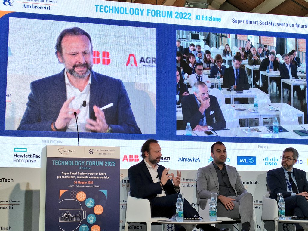 Ambrosetti_'s tweet image. Andrea Cassoni @ABBItalia parla di #Industria50 e manifattura intelligente al #TechForum2022
