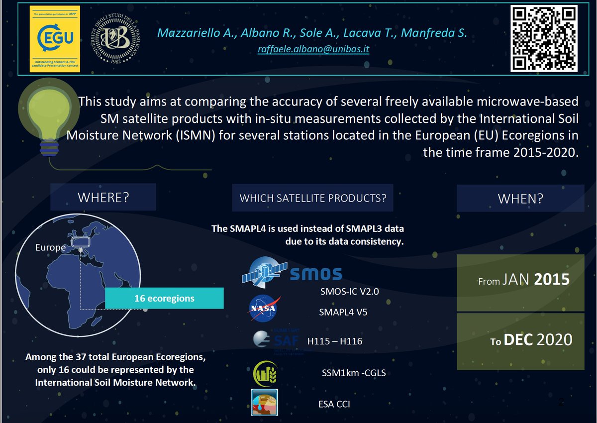 raffalba85's tweet photo. ⏰ today at 16:15, don't miss the #OSPP talk from my research group on #soilmoisture #remotesensing at #EGU22 @EuroGeosciences @EGU_HS
  
👉 Inter-comparison of Soil Moisture Satellite products on  European Ecoregions 
https://t.co/H0u3OgS7t2

https://t.co/puzDKUwXpC https://t.co/pCqy4FJKbb