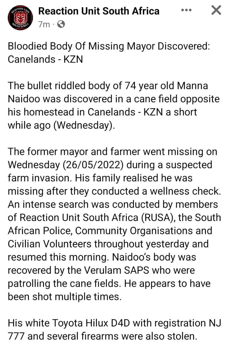 Abramjee's tweet photo. Update: sad news https://t.co/xPLSxzltK0