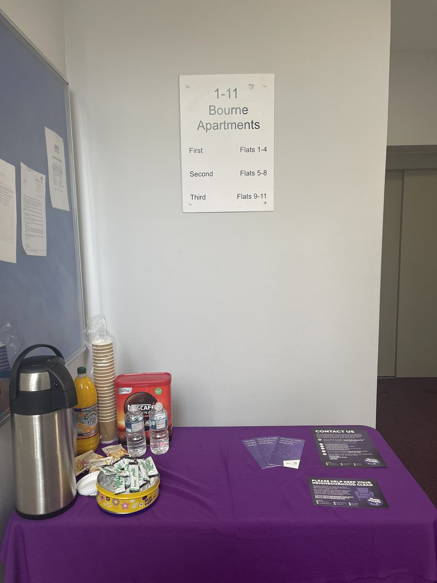 Coffee and catch up all set up ready. A great opportunity to let our tenants voices be heard.
shame about the weather but always have a plan B <a href="/Christiepahous1/">Christie Simpson</a> @pa_housing