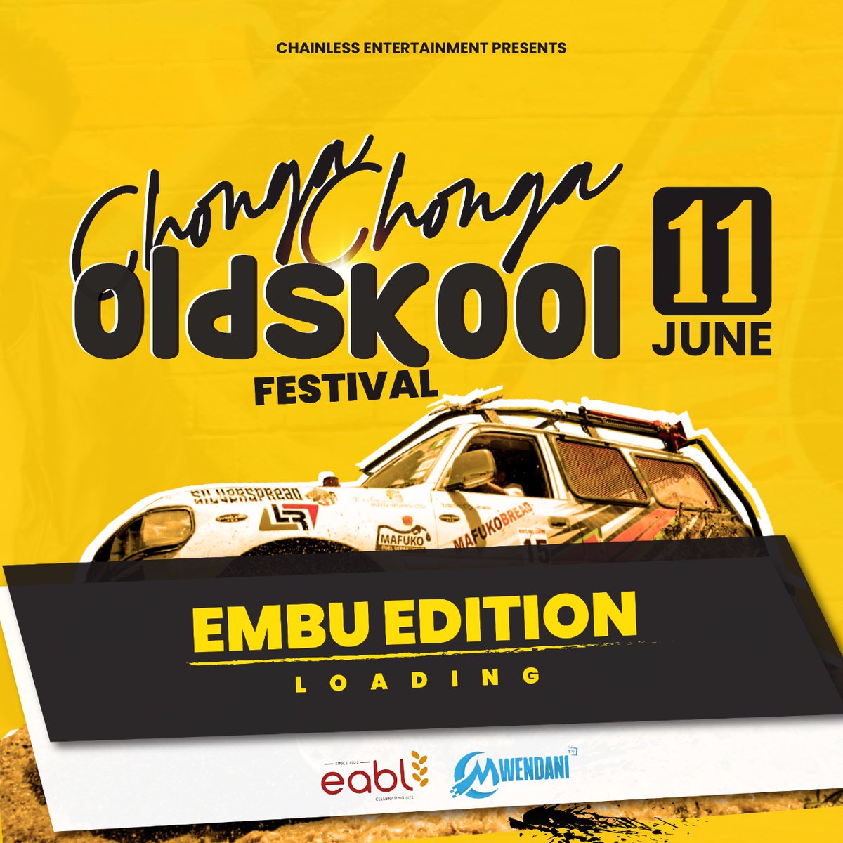 ChongachongaF's tweet photo. Embu Embu it's your time Chonga chonga old skool festival ,coming to you this 11th June ,tell everyone to tell everyone it is happening,your favourite old skool superstars will be perfoming ,more details coming your way ,
@Vjkaygee_karuga @kaywatanashati @Kimathimatics https://t.co/wGnkxEQeG3