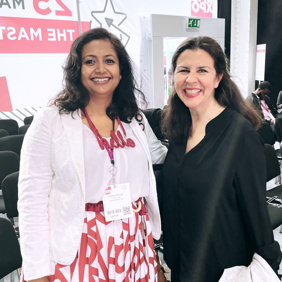 What a fantastic day!
I absolutely loved meeting @emmaljones and celebrate sharing our mutual passion for small business community. Thank you so much Rmma for being the inspiration that you are. 
@e_nation @SME_XPO @EveningStandard 

#smexpo